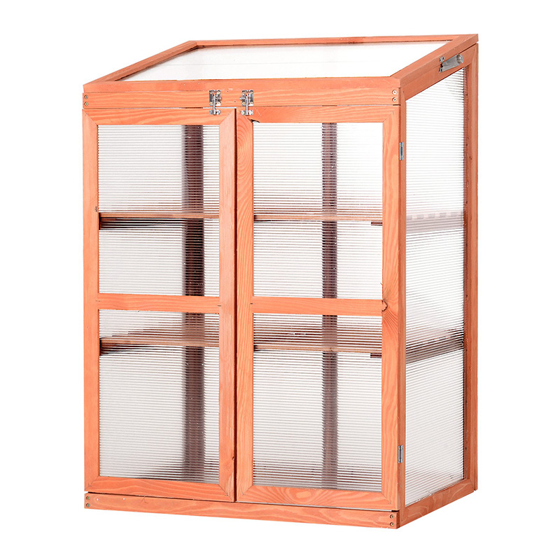 Rectangularis CONSERVATORIUM Plantator Box w / Polycarbonate Tabulata ad Plantarum Calidum custodiendum