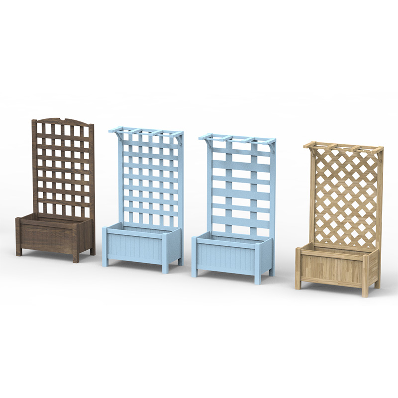 23.5' x 11.5' x 49.25' Hortus erectus Bed with Trellis Board Back & Strong Wooden Design & Materials