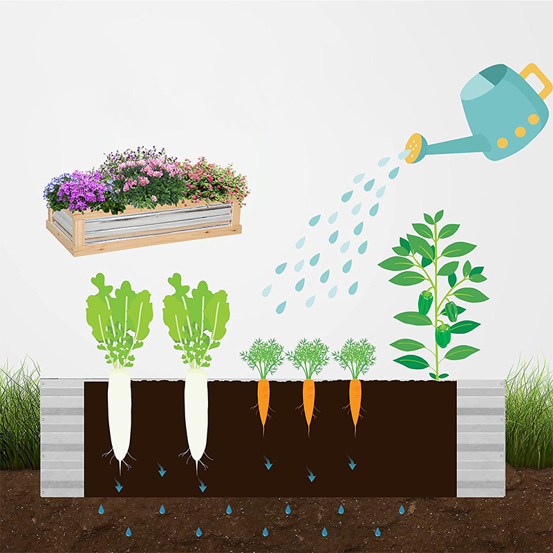 Horti Flower Erexit Red Kit w/ Greenhouse, ligneus Cold Frame Planter, Naturalis