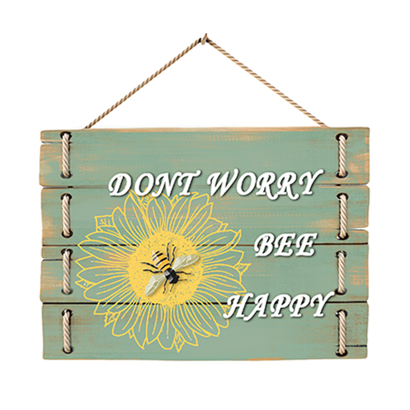 'Welcome to Our Home' Pendens HELIANTHUS Wood Wall Plaque