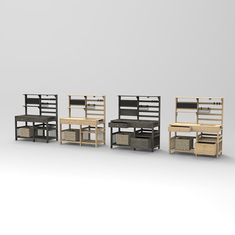 Potting Banco Tabula, Hortus Workstation w/ Sieve Screen, Removable Sink & Baskets