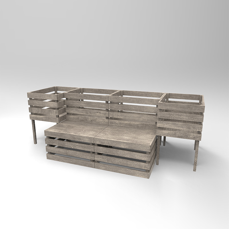 3 Tier Elevatus Hortus Bed Freestanding Planter Box pro Vegetabilium, Herbarum, Florum