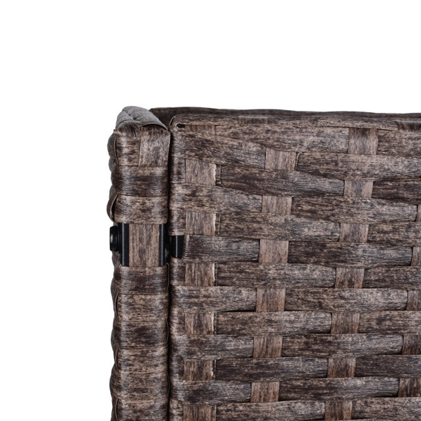 Umbraticis / Outdoor Rattan Flower Planter Box cum Mors Principium PRAECLUSIO Rack Infra et fortis Elevatum Opus Area XXVIII 'H