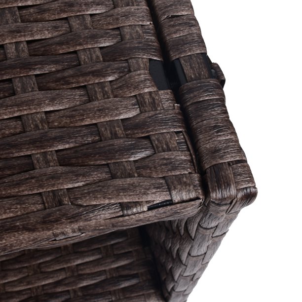 Umbraticis / Outdoor Rattan Flower Planter Box cum Mors Principium PRAECLUSIO Rack Infra et fortis Elevatum Opus Area XXVIII 'H