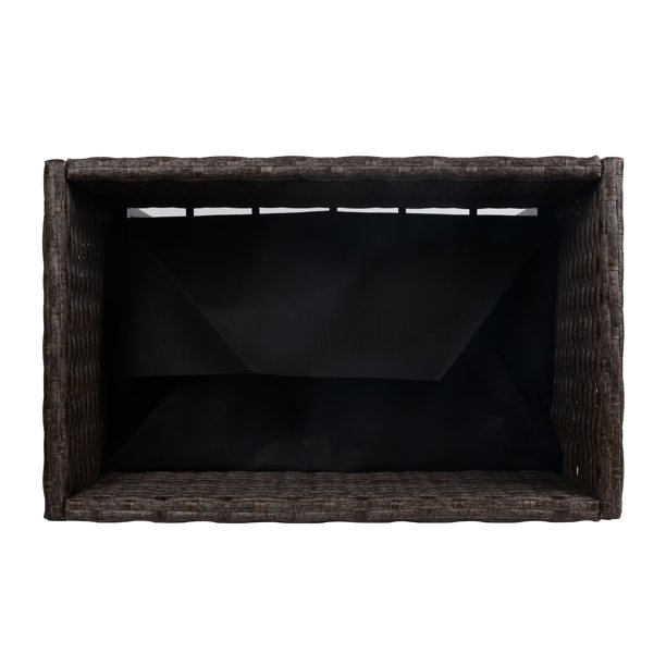 Umbraticis / Outdoor Rattan Flower Planter Box cum Mors Principium PRAECLUSIO Rack Infra et fortis Elevatum Opus Area XXVIII 'H