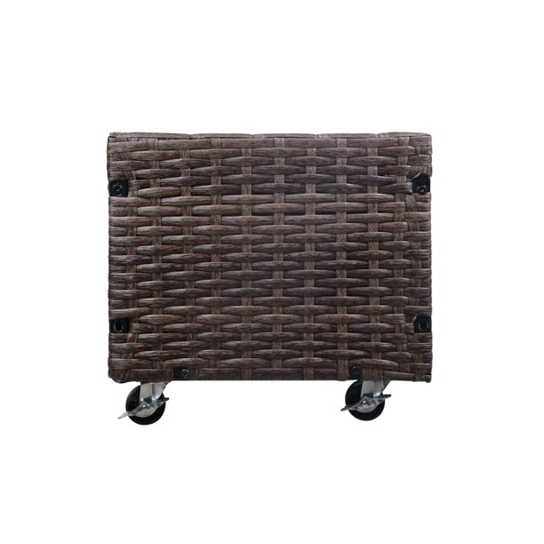 Umbraticis / Outdoor Rattan Flower Planter Box cum Mors Principium PRAECLUSIO Rack Infra et fortis Elevatum Opus Area XXVIII 'H