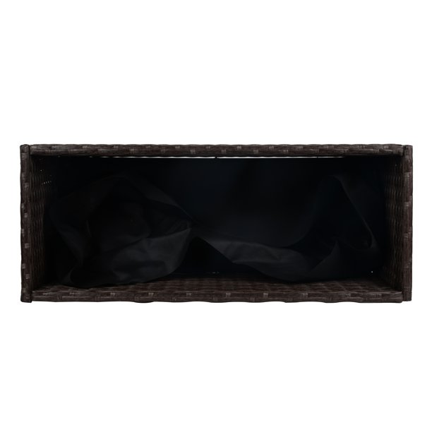 Umbraticis / Outdoor Rattan Flower Planter Box cum Mors Principium PRAECLUSIO Rack Infra et fortis Elevatum Opus Area XXVIII 'H