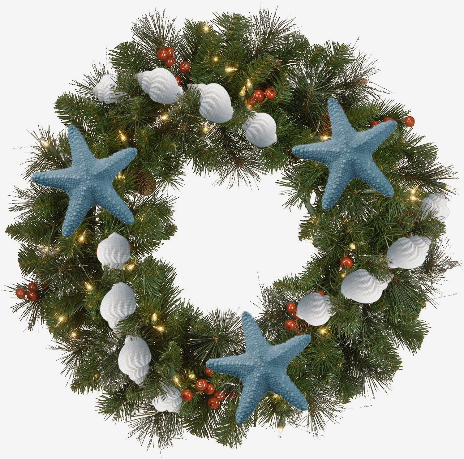 Lixincrafts ora oraculum decor, mare stili decor, Testa Wreath